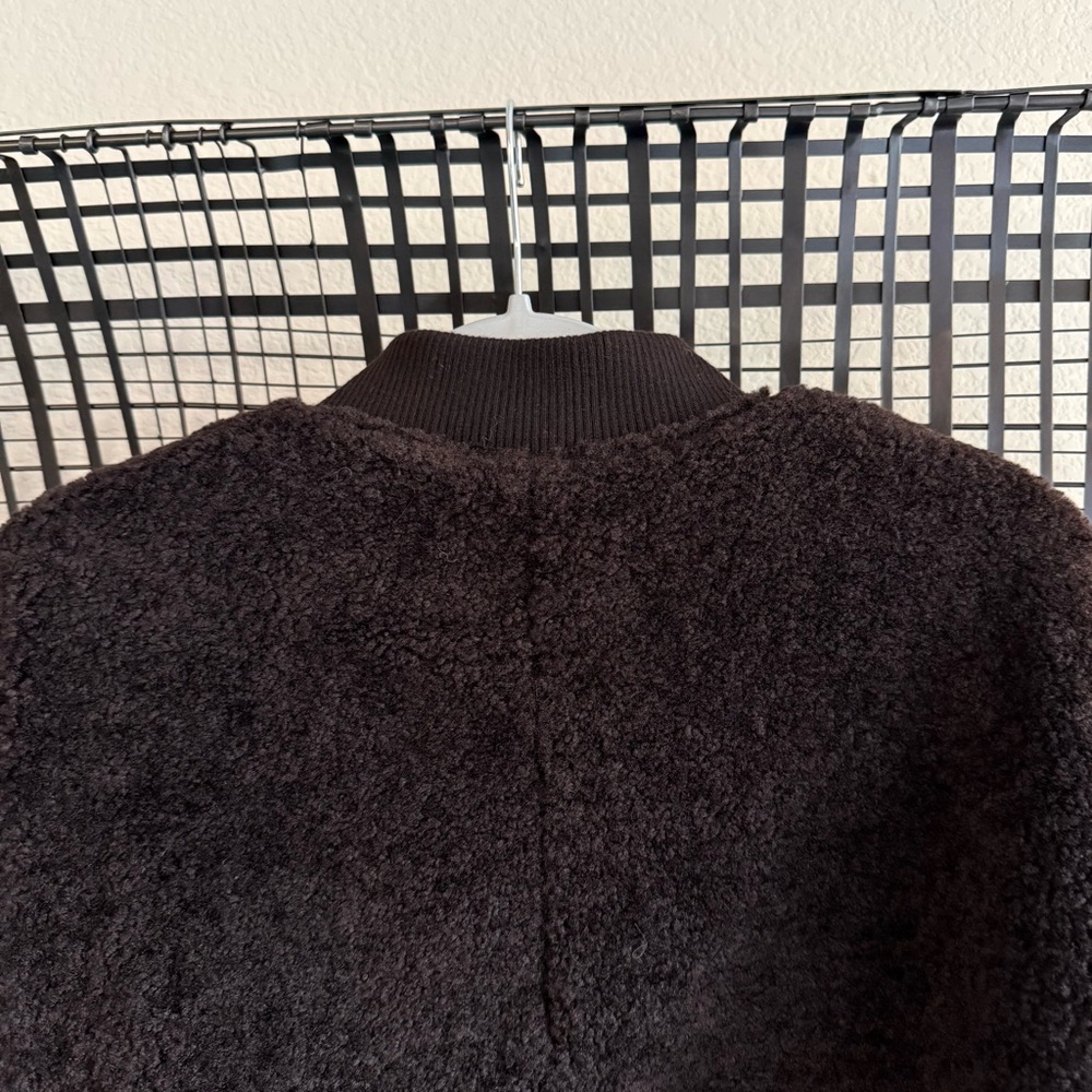 Agolde Iona skye jacket in chocolate - Picture 6 of 8